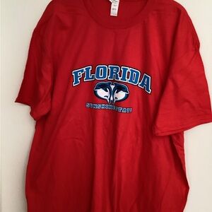 77. Anvil Bright Red Florida Tee NWOT Unisex